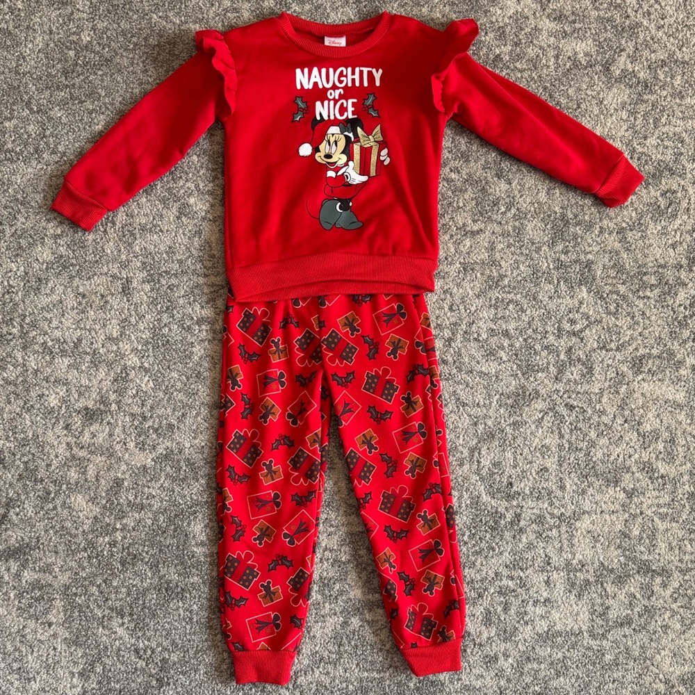 Disney Minnie Mouse Naughty or Nice Outfit 2 Piece Set